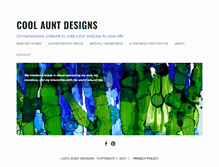 Tablet Screenshot of coolauntdesigns.com